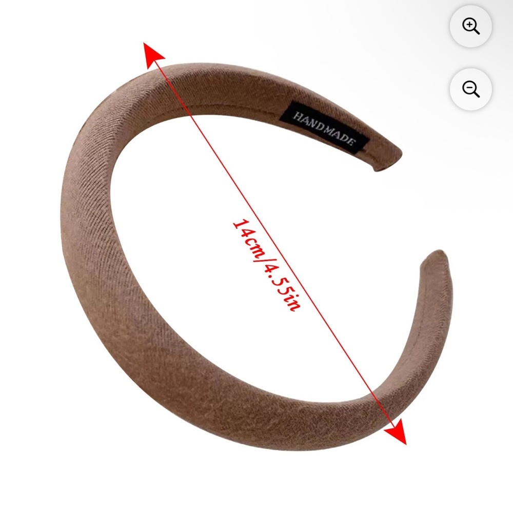 Handmade Padded Headband in Light Brown